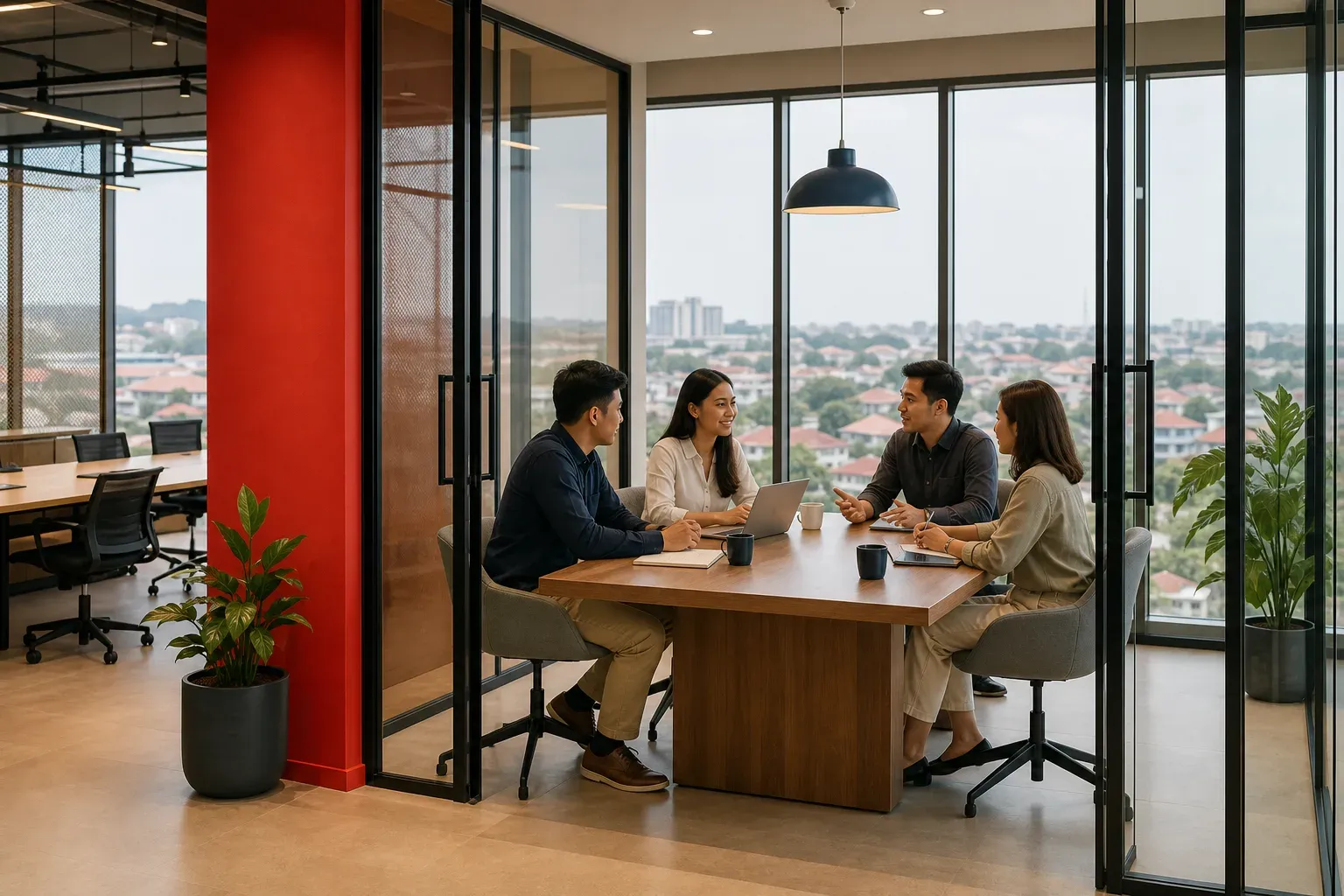 Private office suite at Godori Office, Permas Jaya
